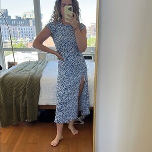 Olivaceous Floral Dress